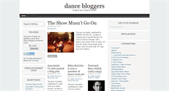 Desktop Screenshot of dancebloggers.com