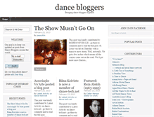 Tablet Screenshot of dancebloggers.com